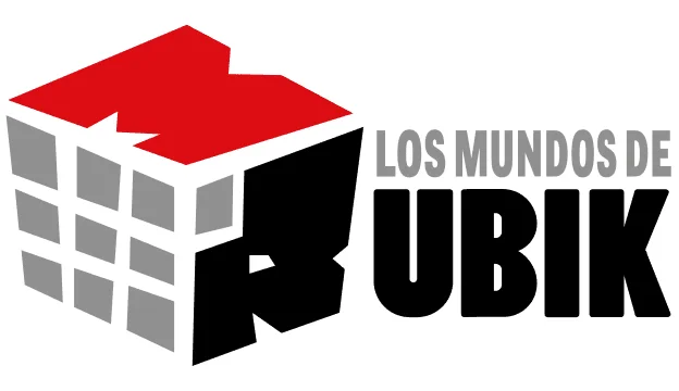 logotipo de los mundos de rubik