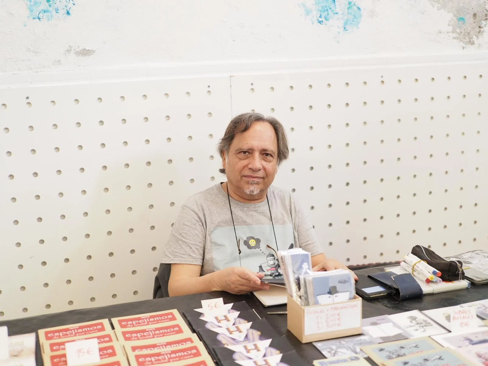 Stand de Fritz, autor e ilustrador de cómics gaditano