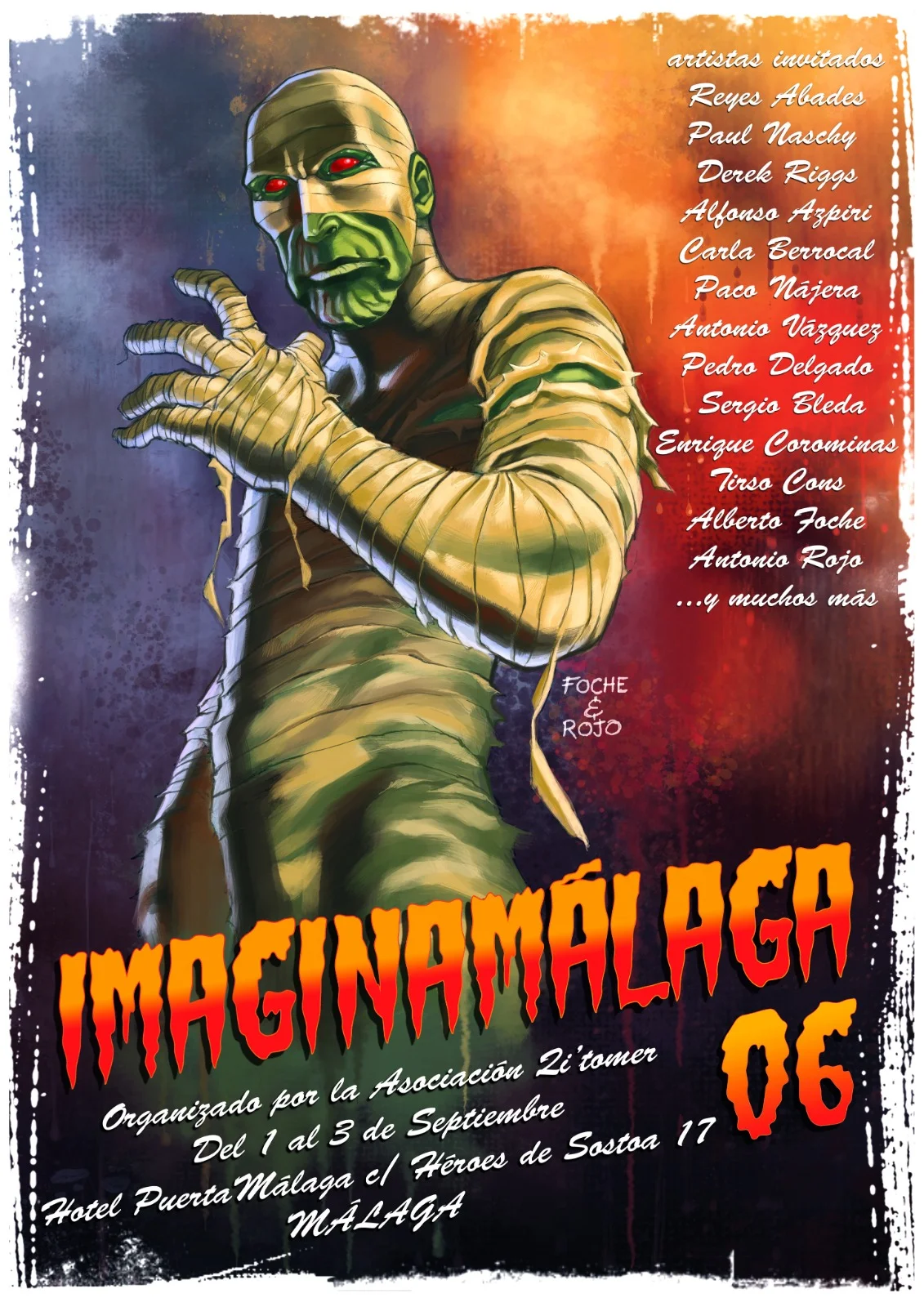 Cartel del evento ImaginaMálaga del año 2006, segunda edición. 
