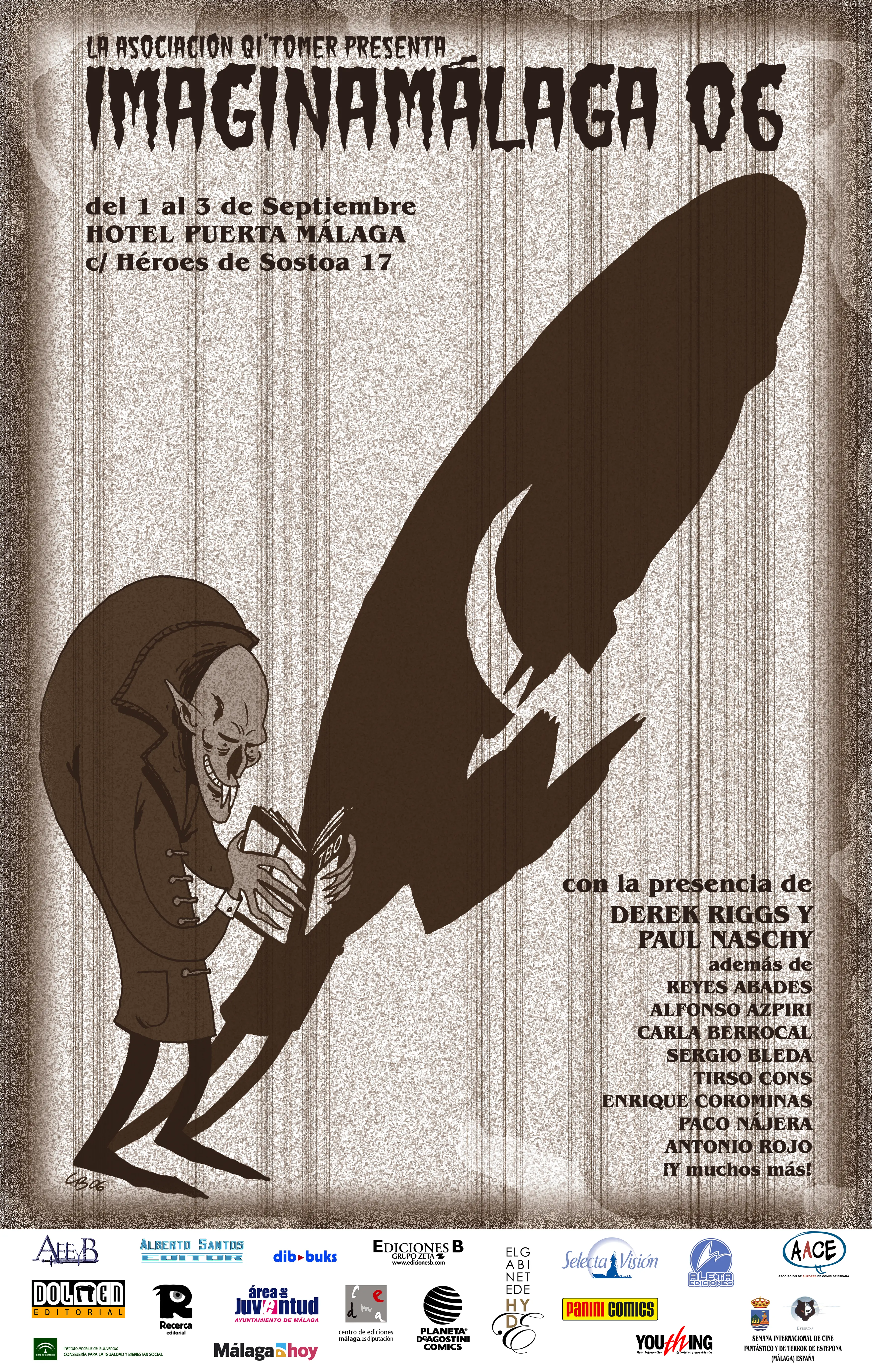 Cartel del evento ImaginaMálaga del año 2006, segunda edición. 